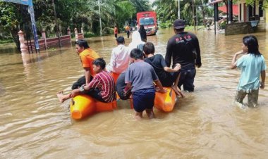 Banjir Di Wilayah Riau Mulai Surut, BPBD Sebut Status Bencana Hidrometeorologi Riau Bisa Dicabut Lebih Cepat
