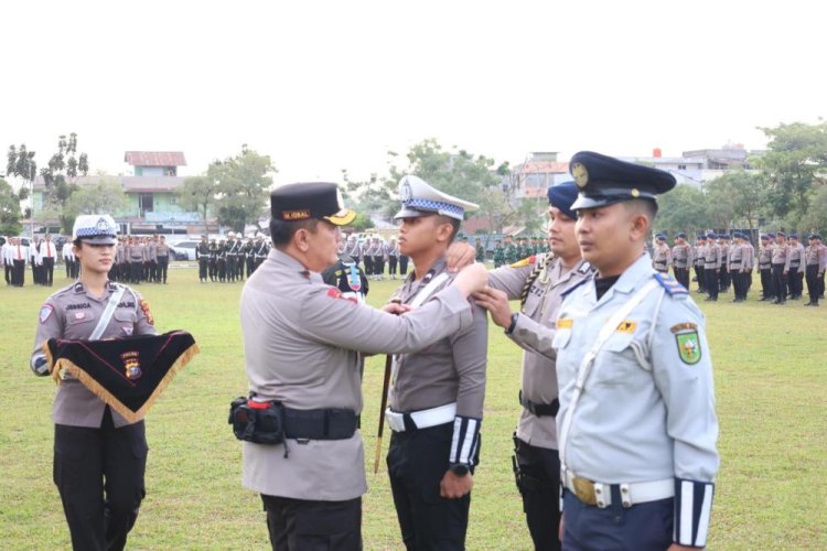 Gelar Apel Gabungan, Kapolda Riau Resmi Buka Operasi Lancang Kuning Tahun 2025