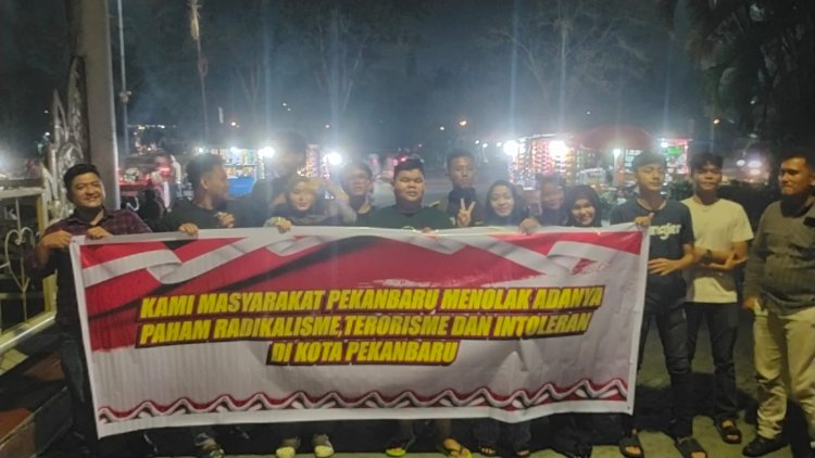 Gelar Deklarasi, Warga Pekanbaru Tolak Paham Radikalisme, Terorisme dan Intoleran