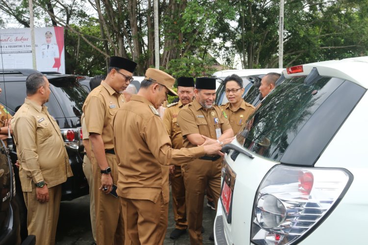 Guna Pemetaan Aset Milik Daerah, Bupati Inhil Gelar Inspeksi Kendaraan Dinas