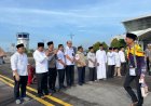 Wakil Bupati Lepas 169 Jemaah Calon Haji Rokan Hulu, Suasana Haru Warnai Keberangkatan Di Bandara Tuanku Tambusai