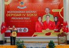 Wagubri Buka Musda SOKSI Riau 2025, Dorong Peran Strategis Ormas dalam Pembangunan