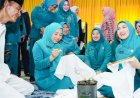 Tingkatkan Pengetahuan Dan Keterampilan, Henny Sasmita Wahid Resmikan Sekolah Lansia Tangguh Di Kabupaten Inhu