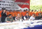 Musnahkan Narkoba Senilai Rp133 Miliar, Polda Riau Tangkap 35 Tersangka Dari Jaringan Internasional