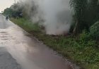 Diduga Alami Kebocoran, Pipa PT BSP Semburkan Minyak Dekat Permukiman Warga Kampung Mengkapan