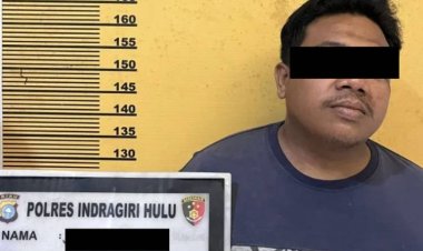Polres Inhu Tangkap Preman Kambuhan Pelaku Percobaan Asusila di Kuala Cenaku