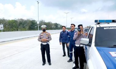 Langgar Batas Kecepatan, Ditlantas Polda Riau Tindak 8 Pengendara Di Tol Pekanbaru–Dumai