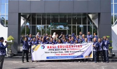 Gelar Aksi Solidaritas, Dosen Dan Tendik PPPK Politeknik Negeri Bengkalis Tuntut Status PNS