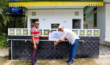 Atasi Krisis Air Saat Kemarau, PTPN IV PalmCo Bangun Fasilitas Air Bersih Di Desa Talang Danto Kabupaten Kampar