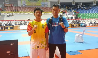 Kejurnas Karate 2025, Muhammad Halim Sembiring Sumbang Emas Pertama Untuk Riau