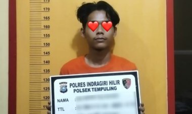 Curi Motor Dan Preteli Sparepart, Pemuda 19 Tahun Ditangkap Polres Inhil