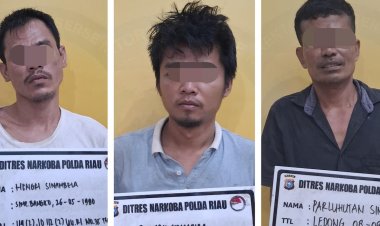 Rumah Makan Rohil Jadi TKP Transaksi Sabu, Ditresnarkoba Polda Riau Amankan 3 Orang Pelaku