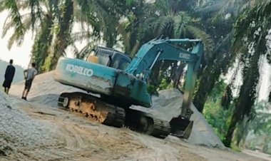 Dikepung Galian C Ilegal, Desa Tanjung Kudu Kabupaten Kampar Terancam Longsor