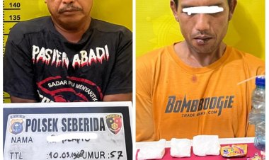 Drama Jaringan Narkoba Di Seberida Inhu Terbongkar, Ayah Tertangkap Namun Sang Anak Berhasil Kabur