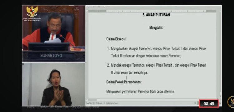 Tegaskan Legistimasi Hasil Pilkada Siak, MK Tolak Gugatan Sugianto