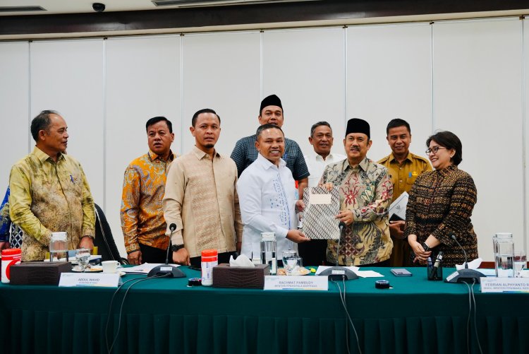 Dorong Pembangunan Merata dan Tuntas, Gubernur dan Kepala Daerah se-Riau Audiensi Bersama Bappenas