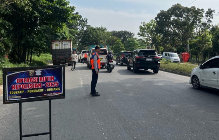 Ditlantas Polda Riau Gelar Operasi Penumbar, 68 Pelanggaran Ditindak di Jalan SM Amin Pekanbaru