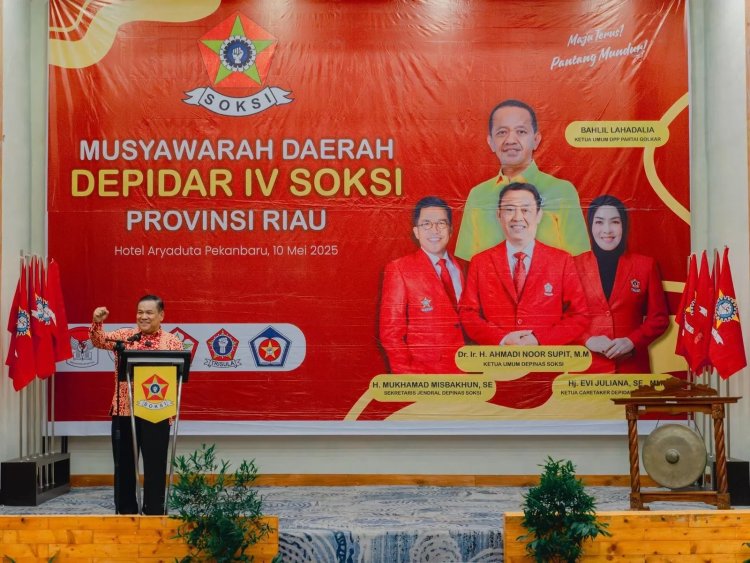 Wagubri Buka Musda SOKSI Riau 2025, Dorong Peran Strategis Ormas dalam Pembangunan