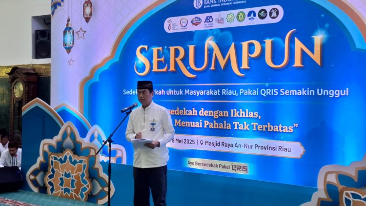 Gandeng Ustadz Abdul Somad, BI Riau Luncurkan Program Sedekah Digital “SERUMPUN” Di Masjid Raya An-Nur