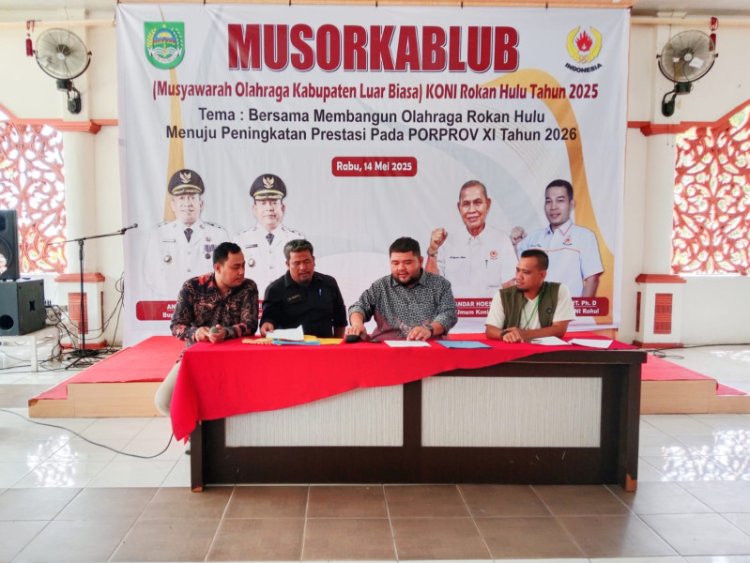 Era Baru Olahraga Rohul Dimulai! Novliwanda Ade Putra Terpilih Sebagai Ketua KONI Periode 2025-2029