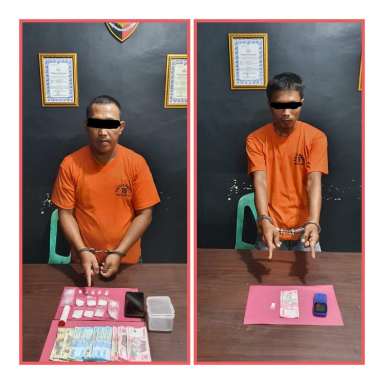 Simpan 31,25 Gram Sabu Di Semak - Semak, Dua Pria Ditangkap Polsek Ujung Batu