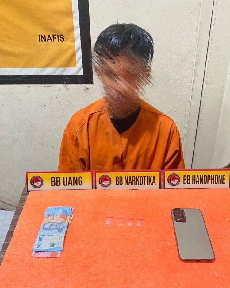 Satresnarkoba Polres Inhil Tangkap Pengedar Sabu Di Tembilahan Hulu