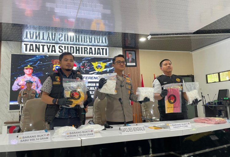 Selamatkan 10 Ribu Jiwa Dari Bahaya Narkoba, Polres Bengkalis Gagalkan Penyelundupan 2Kg Heroin