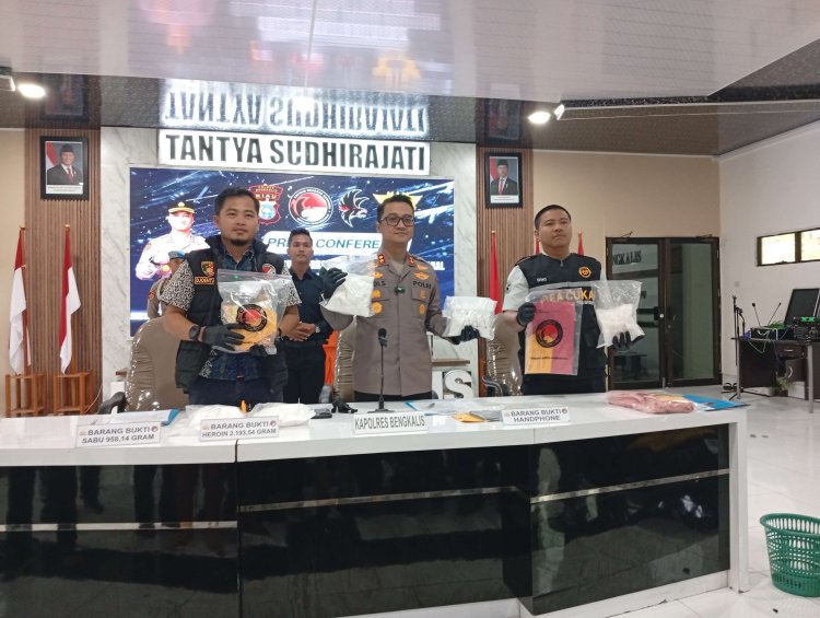 Bongkar Jaringan Narkoba Internasional Di Rupat, Polres Bengkalis Gagalkan Hampir 1 Kg Sabu