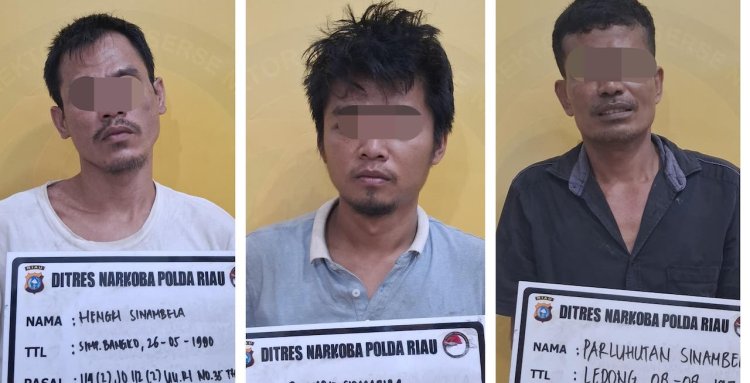 Rumah Makan Rohil Jadi TKP Transaksi Sabu, Ditresnarkoba Polda Riau Amankan 3 Orang Pelaku