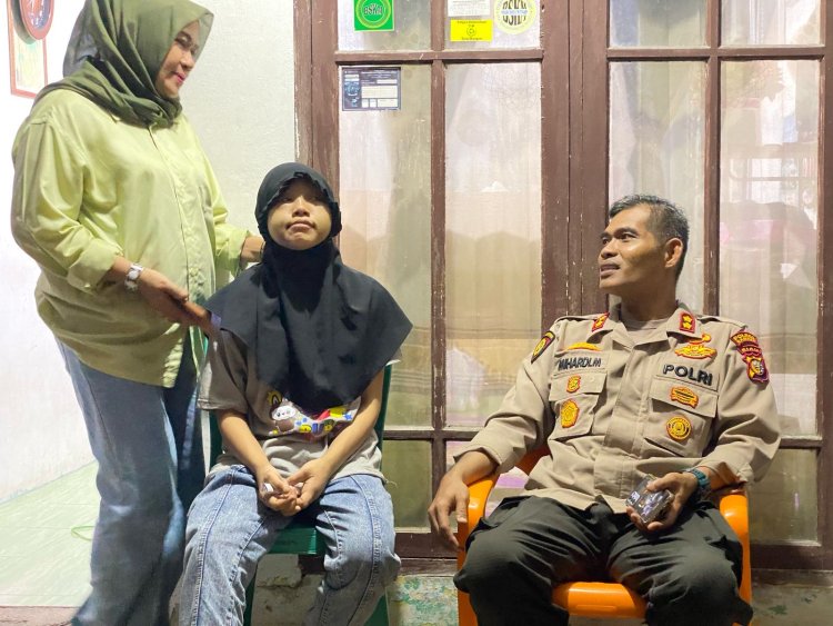 Bukti Kepedulian Polres Kampar Terhadap Korban KDRT, AKBP Mihardi Angkat Valery Sebagai Anak