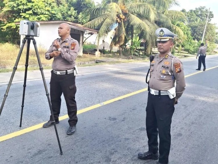 Rekonstruksi Kecelakaan Kini Lebih Akurat, Ditlantas Polda Riau Gunakan 3D Laser Scanner