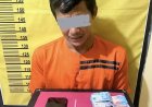 Seorang Pria Pekanheran Tak Kuasa Menahan Tangis Usai Polres Inhu Temukan Sabu Di Dashboard Motor