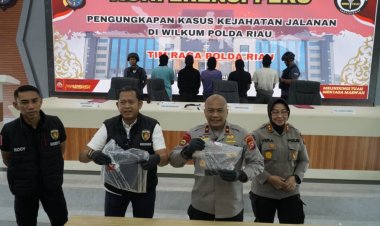 Aksi Brutal Di Jalan Srikandi Pekanbaru, Delapan Anggota Geng Motor Diamankan Tim RAGA Polda Riau