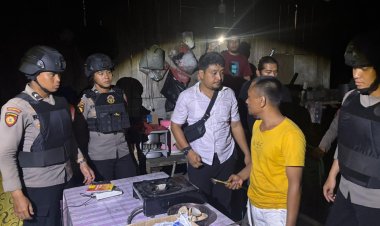 Polres Kuansing Ungkap Kasus Tambang Emas Ilegal Dan Penadahan, Dua Tersangka Diamankan