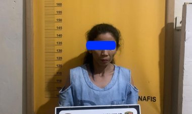 Grebek Pengedar Sabu Desa Keritang, Polsek Kemuning Tangkap Wanita Paruh Baya Bersama Barang Bukti