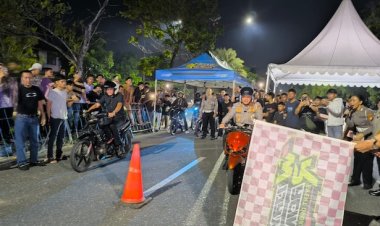 Dorong Kreativitas Dan Keselamatan Pecinta Otomotif, Polda Riau Resmikan Arena Drag Bike Legal Di Pekanbaru