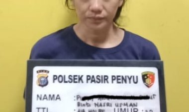 Simpan Sabu Di Kotak Rokok, Polsek Pasir Penyu Bekuk Ibu Rumah Tangga Muda Di Tanjung Gading
