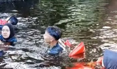 Ramai Didatangi Warga, Parit Sederhana Bekas Galian Di Panipahan Rohil Jadi Lokasi Terapi Alami