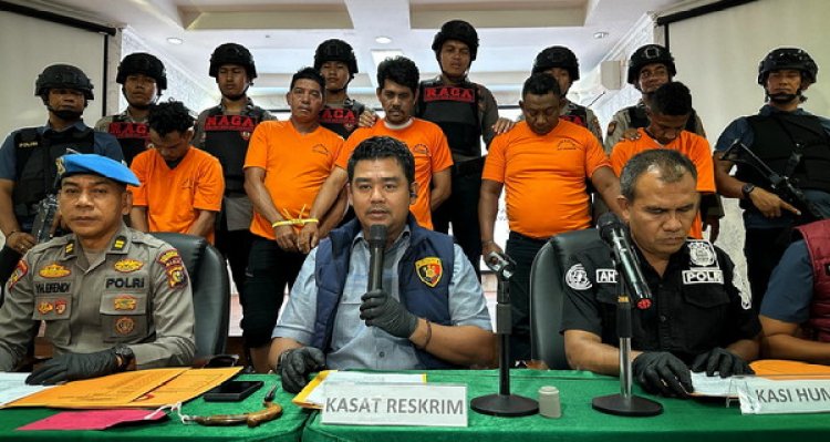 Polresta Pekanbaru Tetapkan Lima Tersangka Kasus Pendudukan Lahan Ilegal Di Sri Meranti