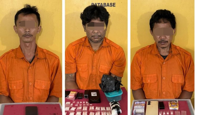 Transaksi Sabu Berkedok Memancing, Polres Inhu Gerebek Basecamp Narkoba Di Buluh Rampai
