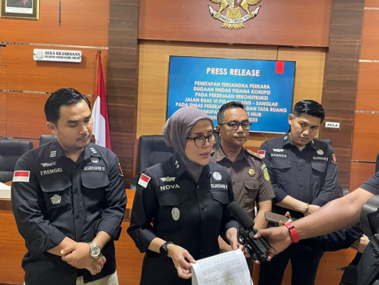 Kerugian Negara Capai Rp6,2 Miliar, Kejari Inhil Tetapkan Direktur Dan PPK proyek rekonstruksi Jalan Ruas VI Pulau Kijang–Sanglar Sebagai Tersangka