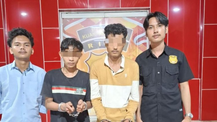 Tangkap Dua Remaja Pengedar Narkoba, Polres Kuansing Amankan 38 Paket Sabu Di Sungai Jering