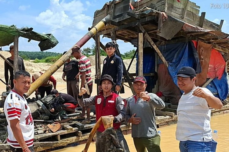Gerebek Tambang Emas Tanpa Izin (PETI), Polres Kuansing Tetapkan Satu Pelaku Jadi DPO