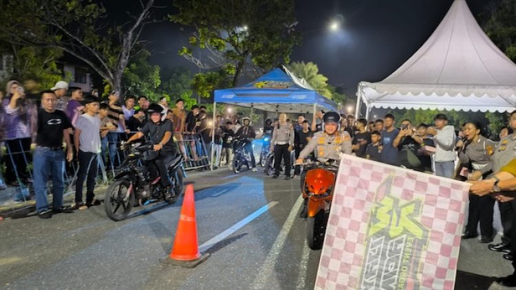 Dorong Kreativitas Dan Keselamatan Pecinta Otomotif, Polda Riau Resmikan Arena Drag Bike Legal Di Pekanbaru