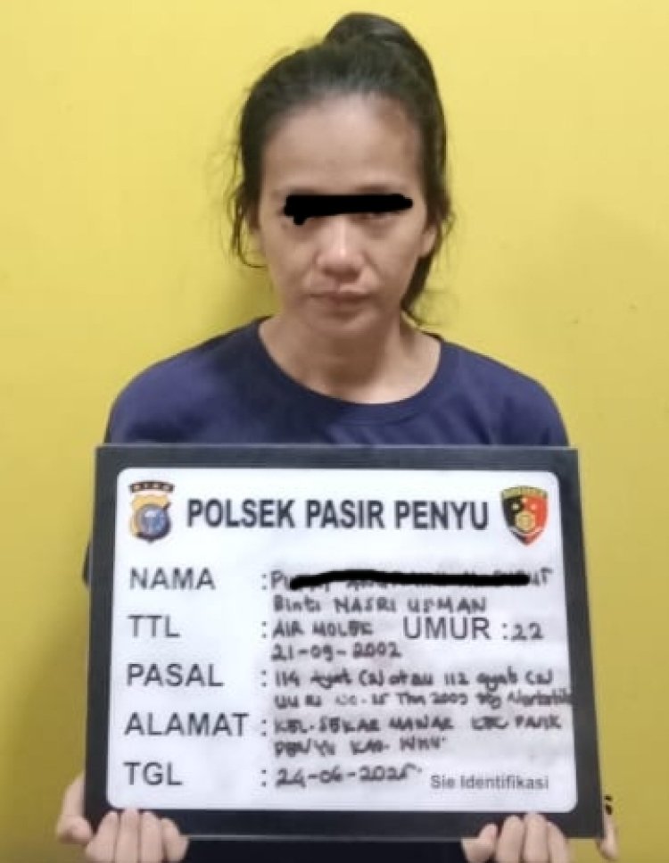 Simpan Sabu Di Kotak Rokok, Polsek Pasir Penyu Bekuk Ibu Rumah Tangga Muda Di Tanjung Gading