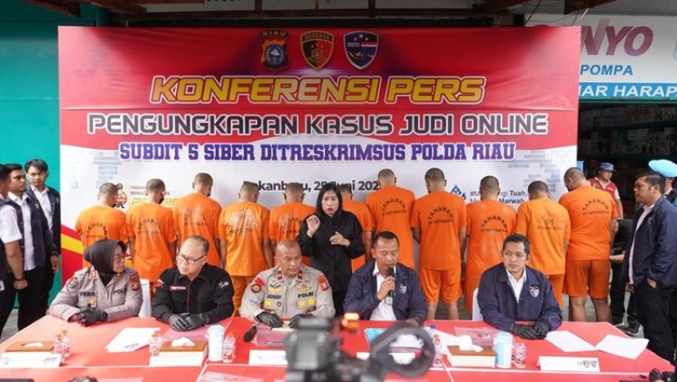 Polda Riau Bongkar Sindikat Judi Online Di Pekanbaru, Omzet Tembus Rp3,6 Miliar