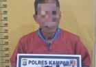 Diduga Buka 1 Hektar Lahan Dengan Cara Dibakar, Warga Desa Sipungguk Ditangkap Polres Kampar