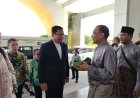Sambut Kedatangan Plt Ketum DPP PPP H. Mardiono Penuh Nuansa Melayu, DPW PPP Riau Pasangkan Tanjak Diiringi Musik Kompang