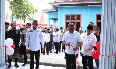 Dorong Pertumbuhan Ekonomi Desa, Bupati Rokan Hulu Resmikan Gedung Koperasi Merah Putih Di Sontang
