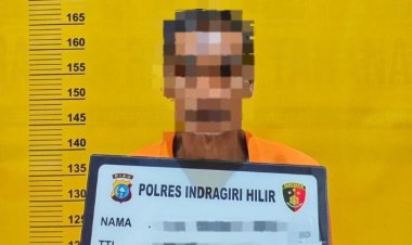 Bakar Lahan Seluas 5,2 Hektar, Polres Inhu Tangkap Petani Sawit Desa Simpang Gaung